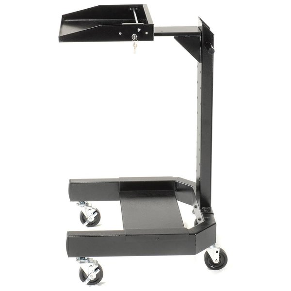 Global Industrial Mobile Laptop Cart, Black, 24W x 24-1/2D x 41H 239141BK